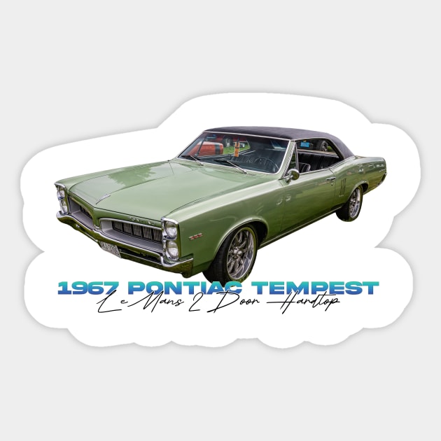 1967 Pontiac Tempest LeMans 2 Door Hardtop Sticker by Gestalt Imagery